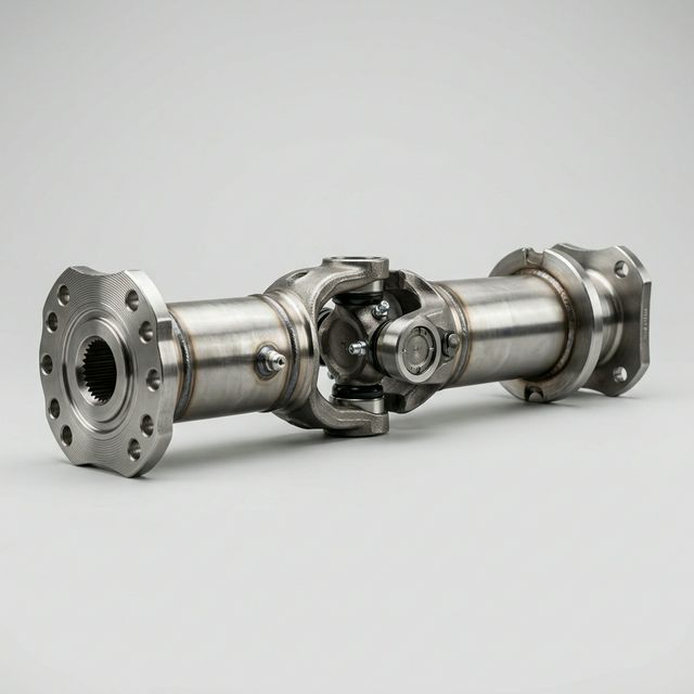 Egy karbantartás alatt lévő prémium kardántengely fotója