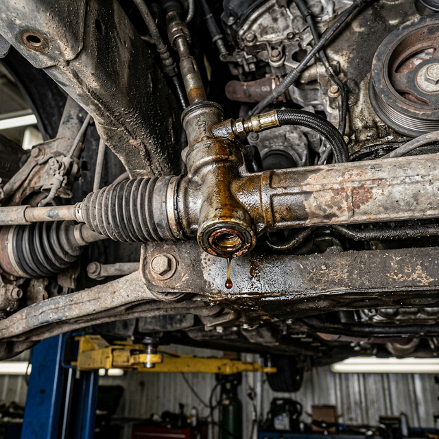 Szivárgó kormánymű ellenőrzése