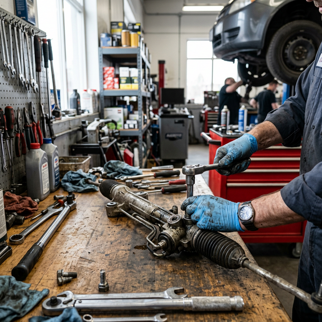 Kormánymű kopogás